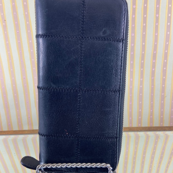 Co-Lab Black Leather Patchwork Wallet - Picture 12 of 14